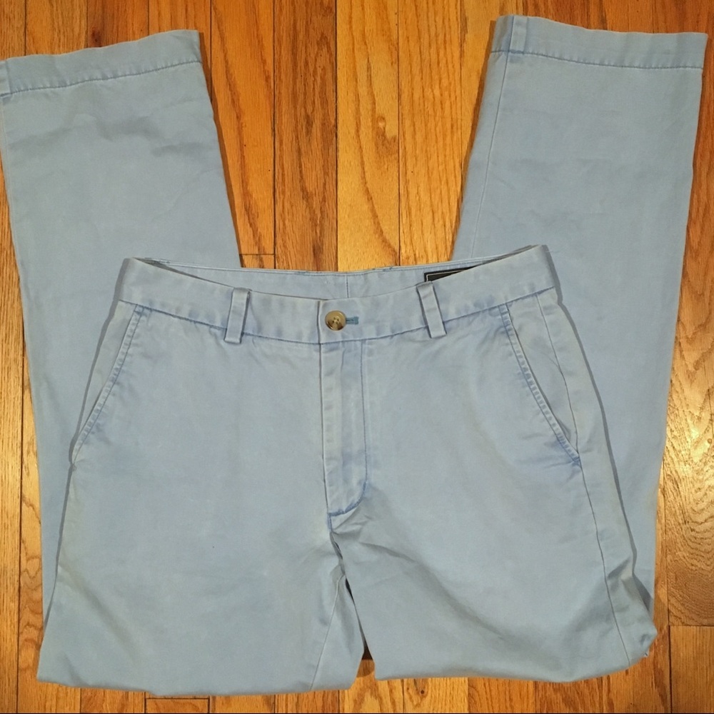 Men Vineyard Vines Breaker blue chino pants slim